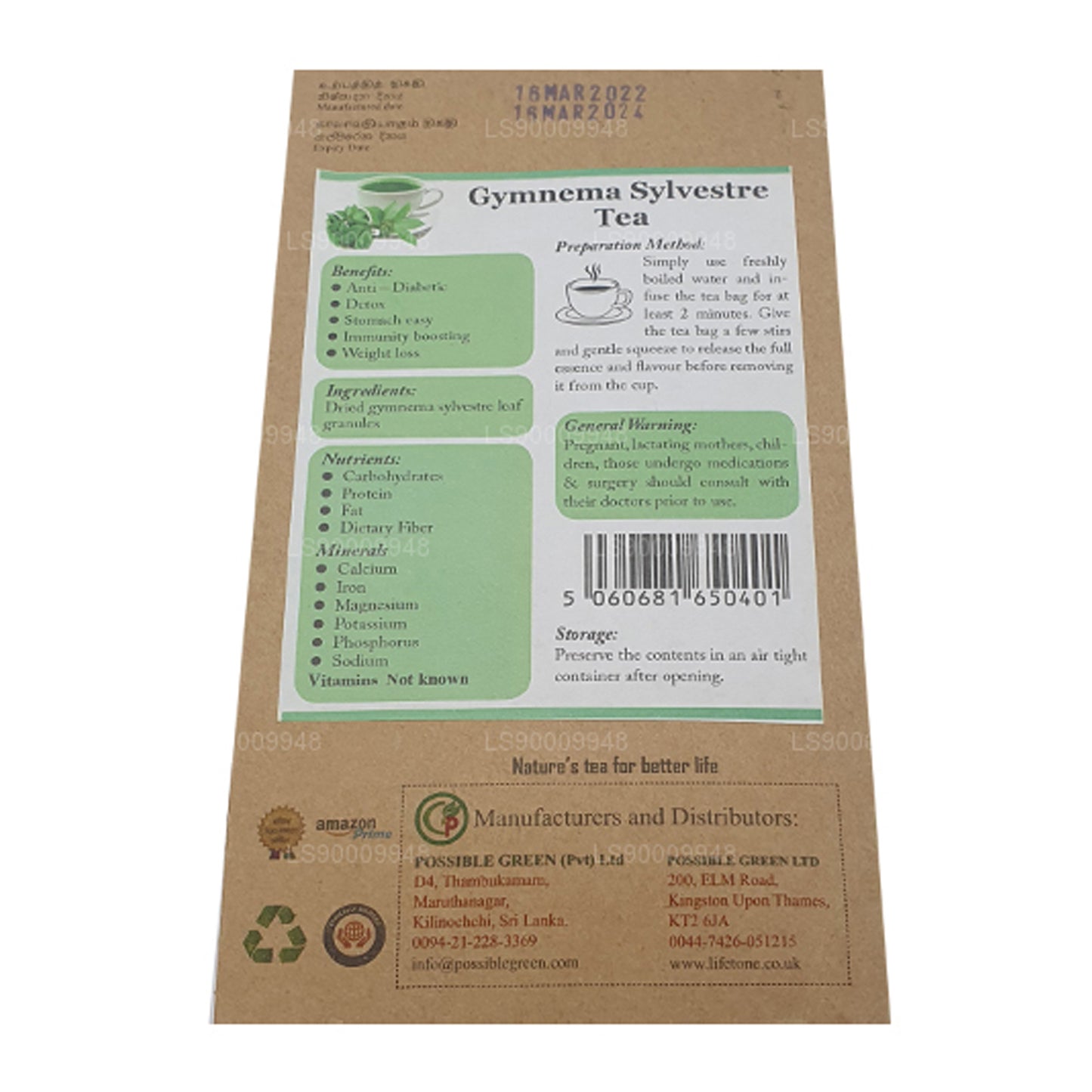 Lifetone Gymnema Sylvester Herbata (40g)