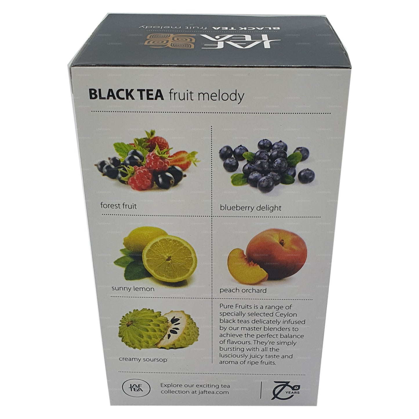 Jaf Tea Pure Fruits Kolekcja Czarna Herbata Owocowa Melodia (30g) 20 torebek