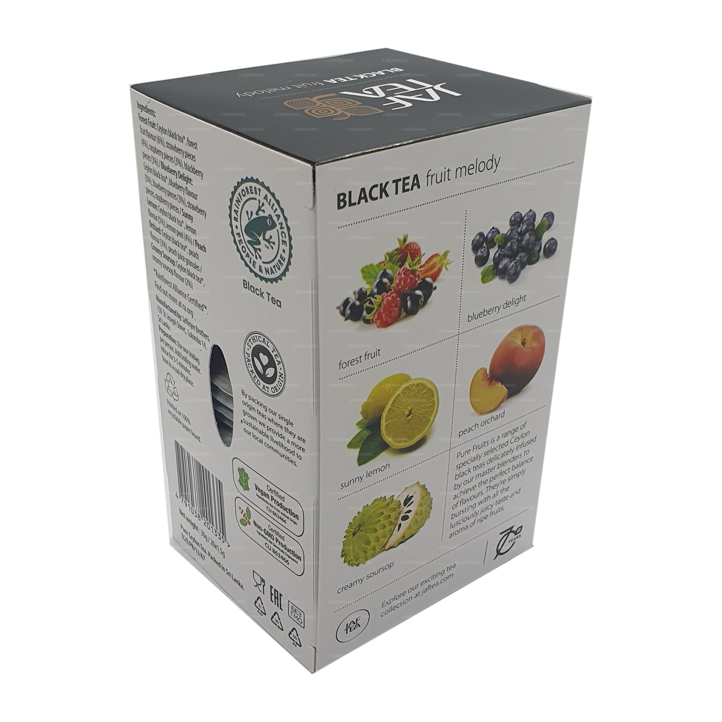 Jaf Tea Pure Fruits Kolekcja Czarna Herbata Owocowa Melodia (30g) 20 torebek