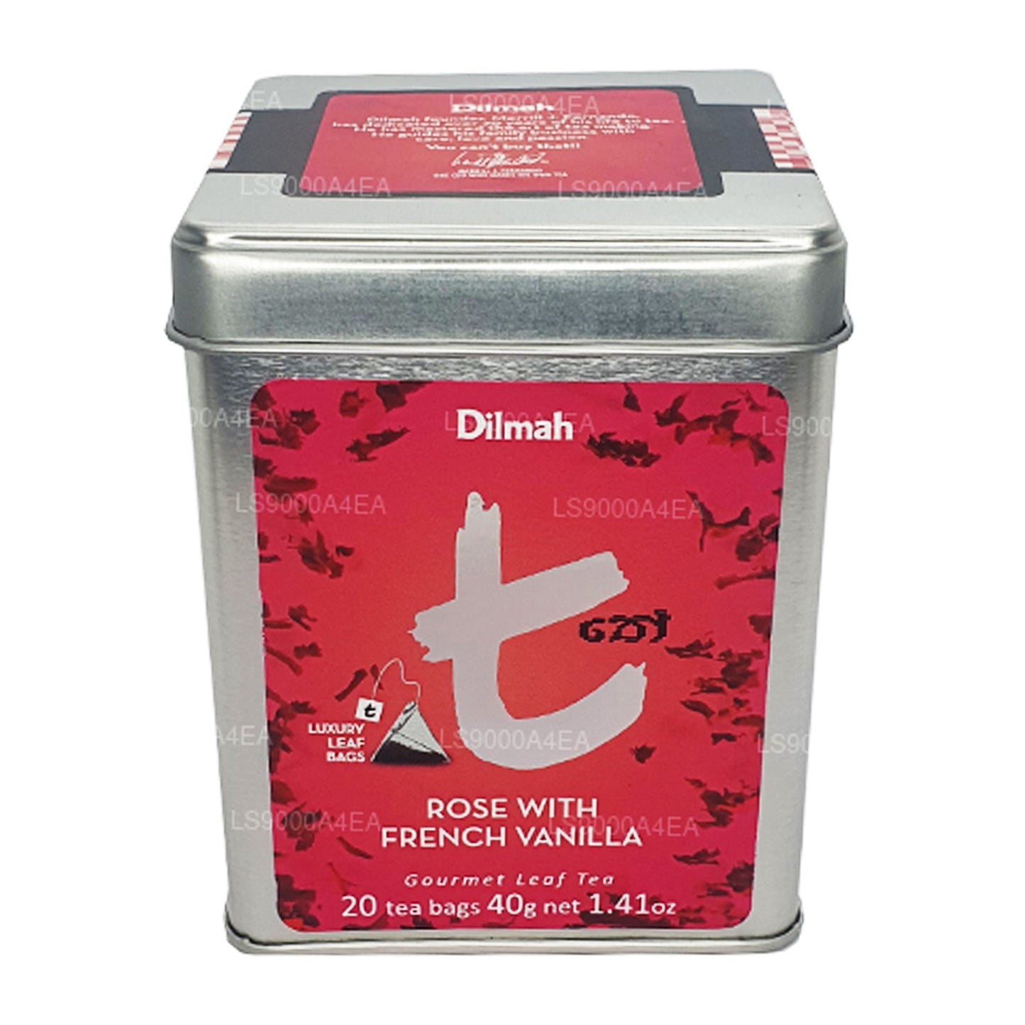 Dilmah T-series Rose z francuską wanilią 20 torebek herbaty Herbata liściasta (40g)