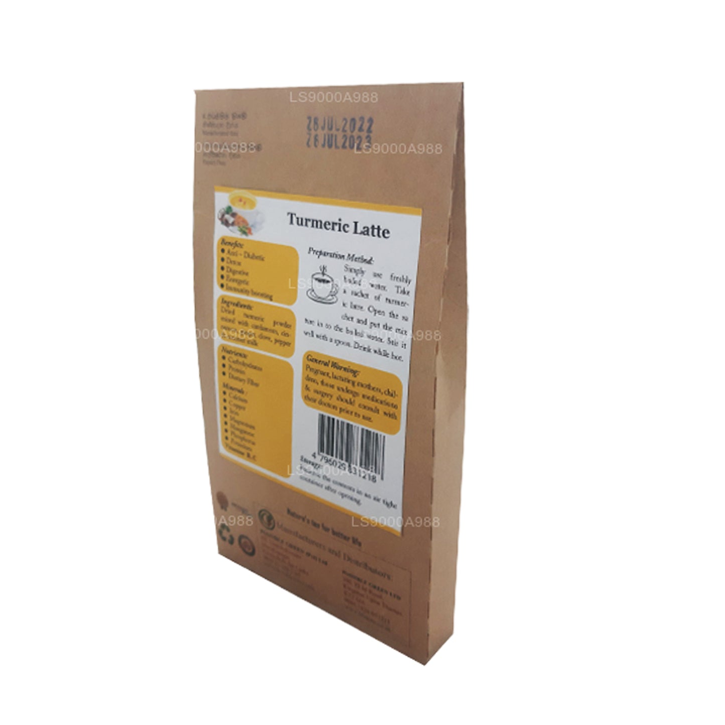 Lifetone Turmeric Latte (40g) 20 Tea bags