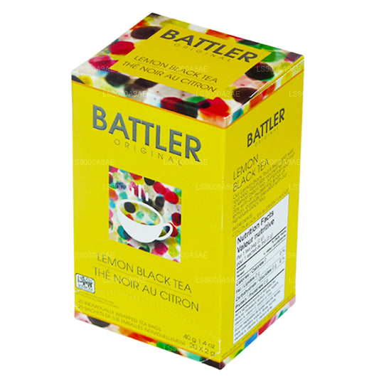 Battler Original Cytrynowa czarna herbata (40g) 20 torebek herbaty