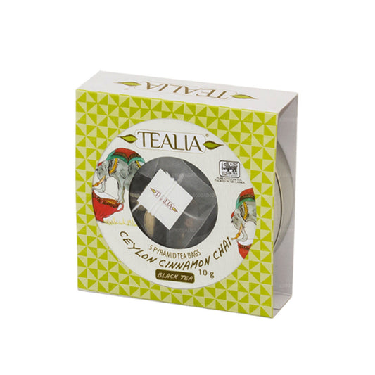 Tealia Ceylon Cinnamon Chai - 5 Pyramid Tea Bags (10g)