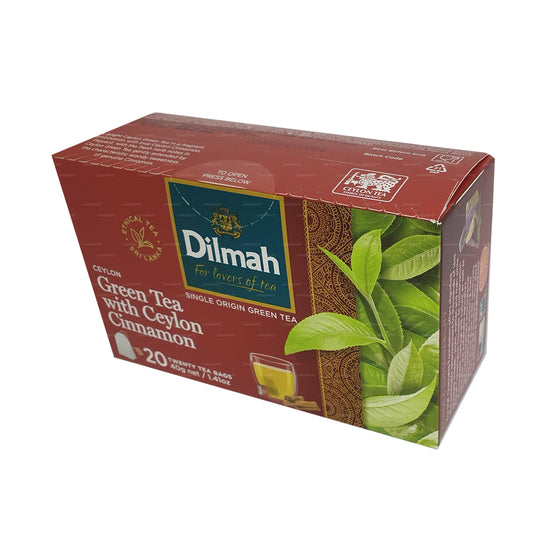 Dilmah Ceylon Zielona Herbata z Cynamonem Cejlońskim (40g) 20 torebek