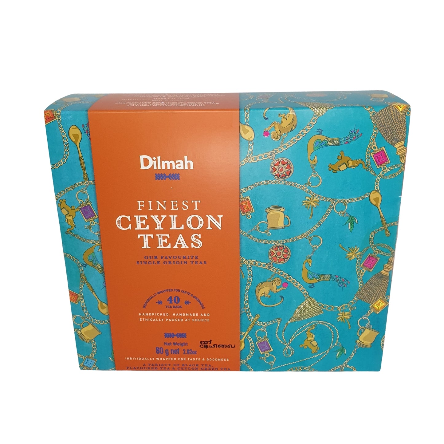Pakiet podarunkowy Dilmah Finest Ceylon Teas (80g) 40 torebek herbaty