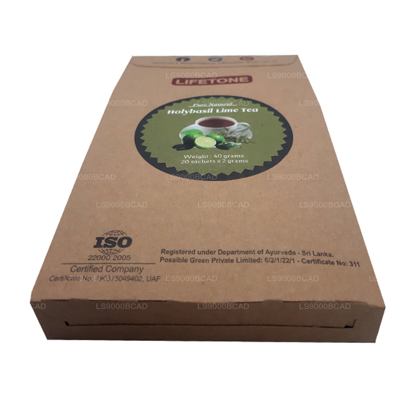 Lifetone Święta Bazylia Herbata limonkowa (40g)