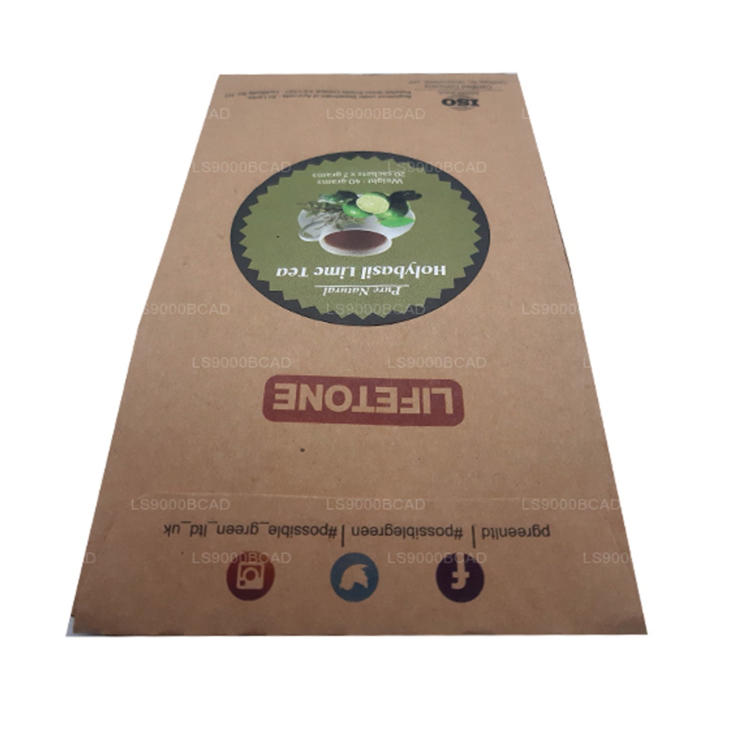 Lifetone Święta Bazylia Herbata limonkowa (40g)