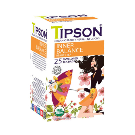 Tipson Organic Inner Balance Tea (37.5g) 25 Tea Bags