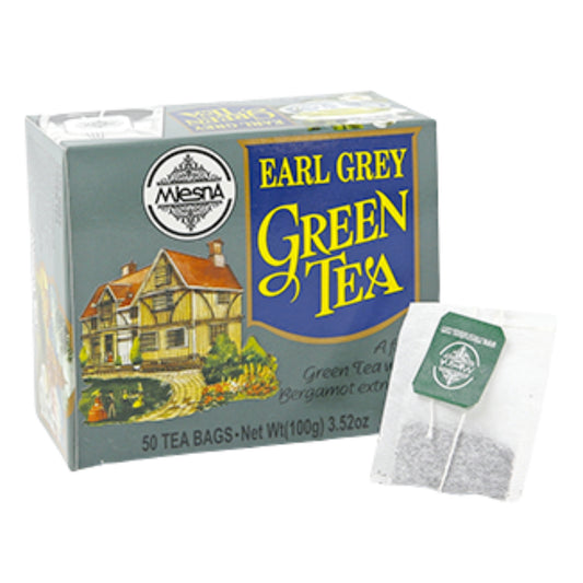 Zielona herbata Mlesna Earl Grey (100 g) 50 torebek