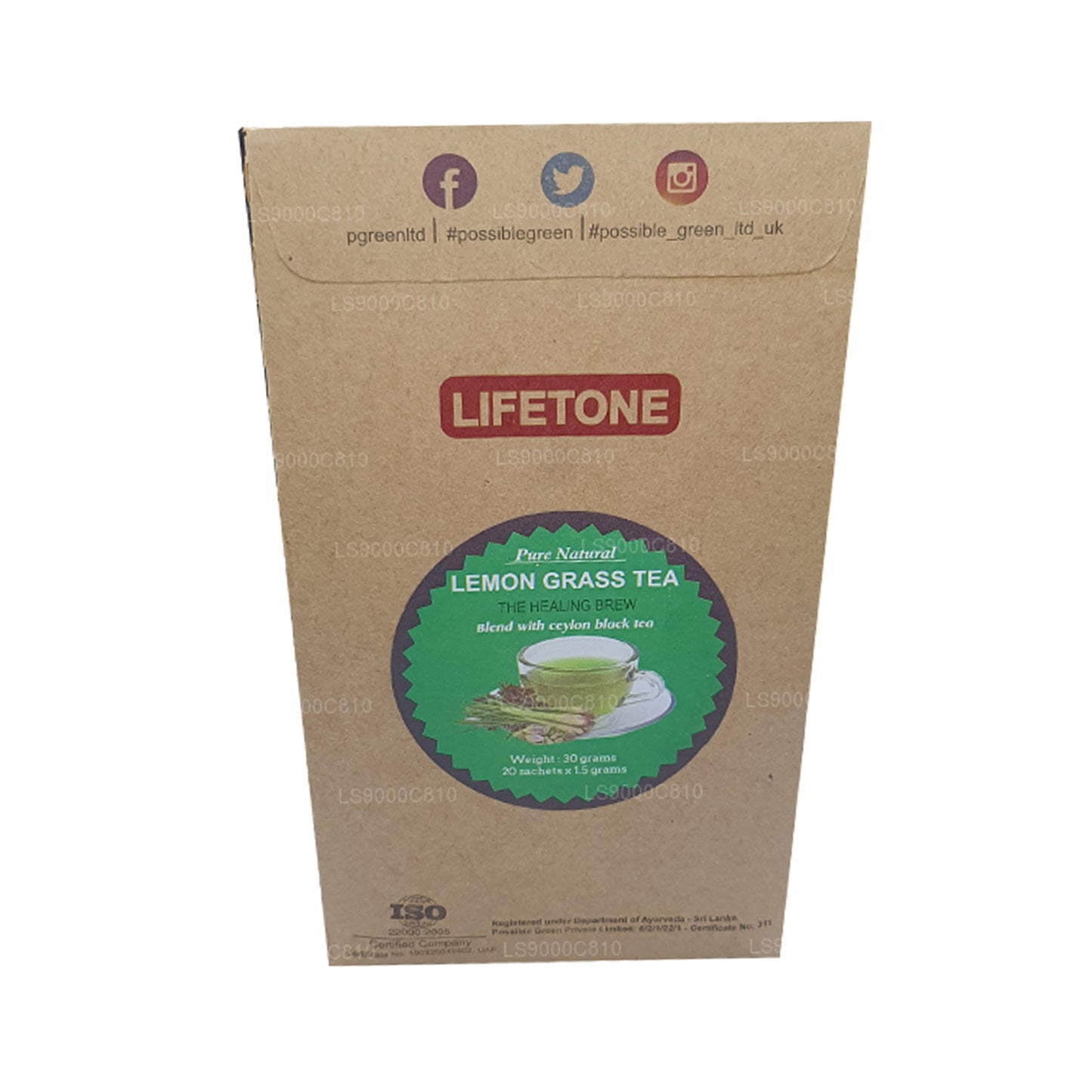 Lifetone Herbata z trawy cytrynowej (30g)
