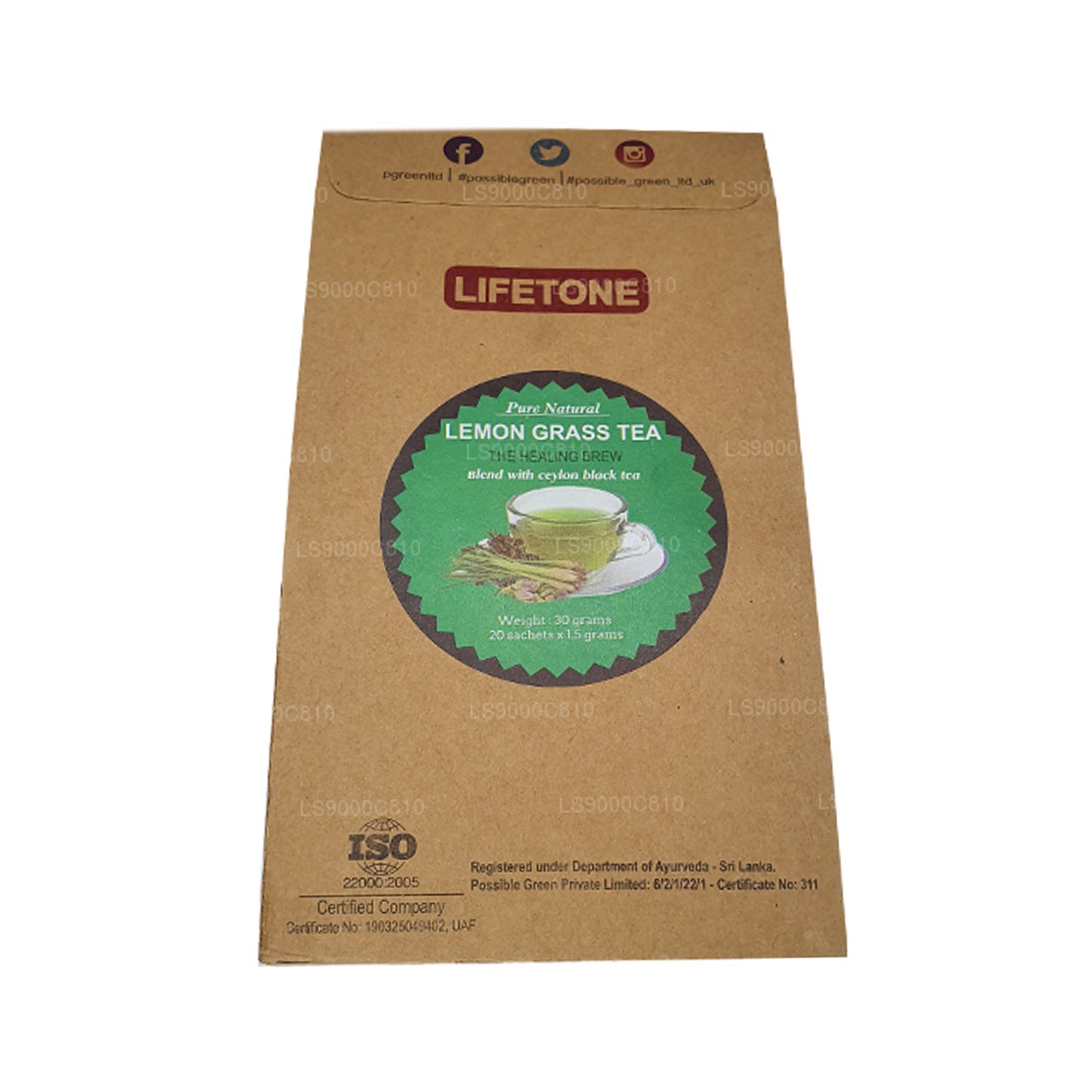 Lifetone Herbata z trawy cytrynowej (30g)