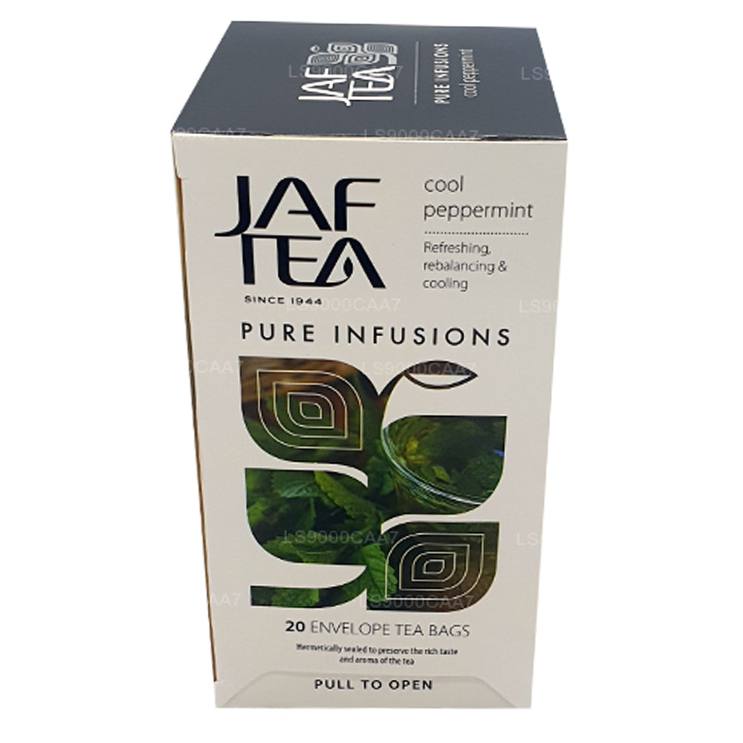 Jaf Tea Pure Infusions Collection Cool Peppermint Folia kopertowa Torebki na herbatę (30g)