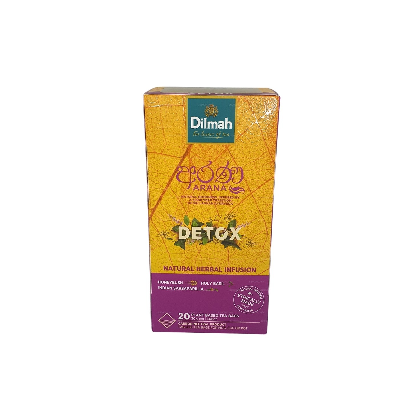Dilmah Arana Detox Naturalny napar ziołowy (20 torebek herbaty Tagless)