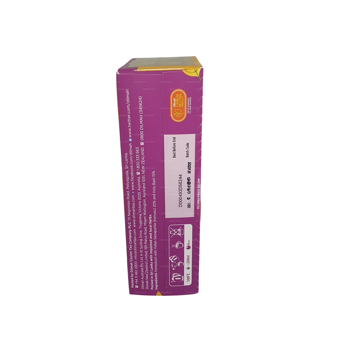 Dilmah Arana Detox Naturalny napar ziołowy (20 torebek herbaty Tagless)