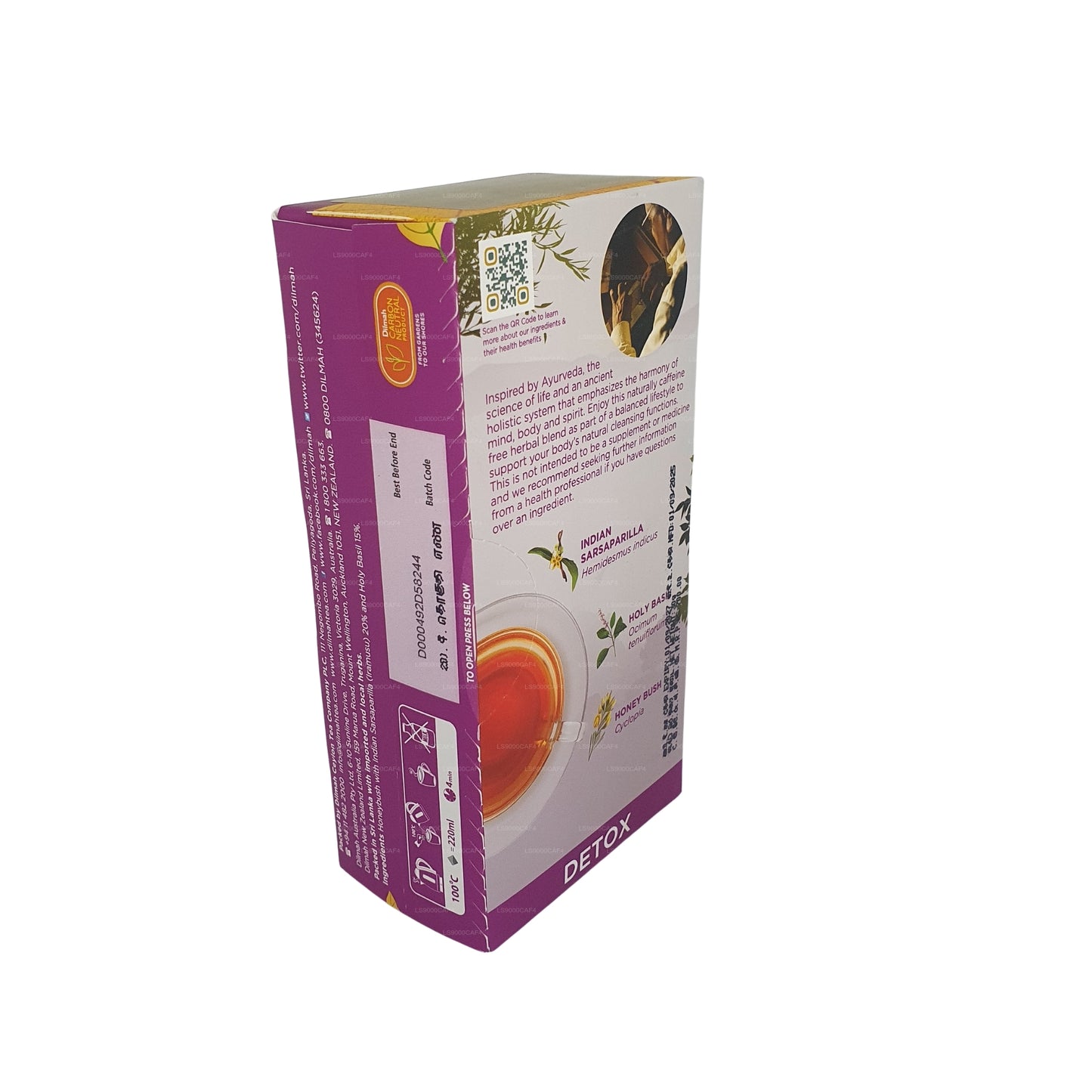 Dilmah Arana Detox Naturalny napar ziołowy (20 torebek herbaty Tagless)
