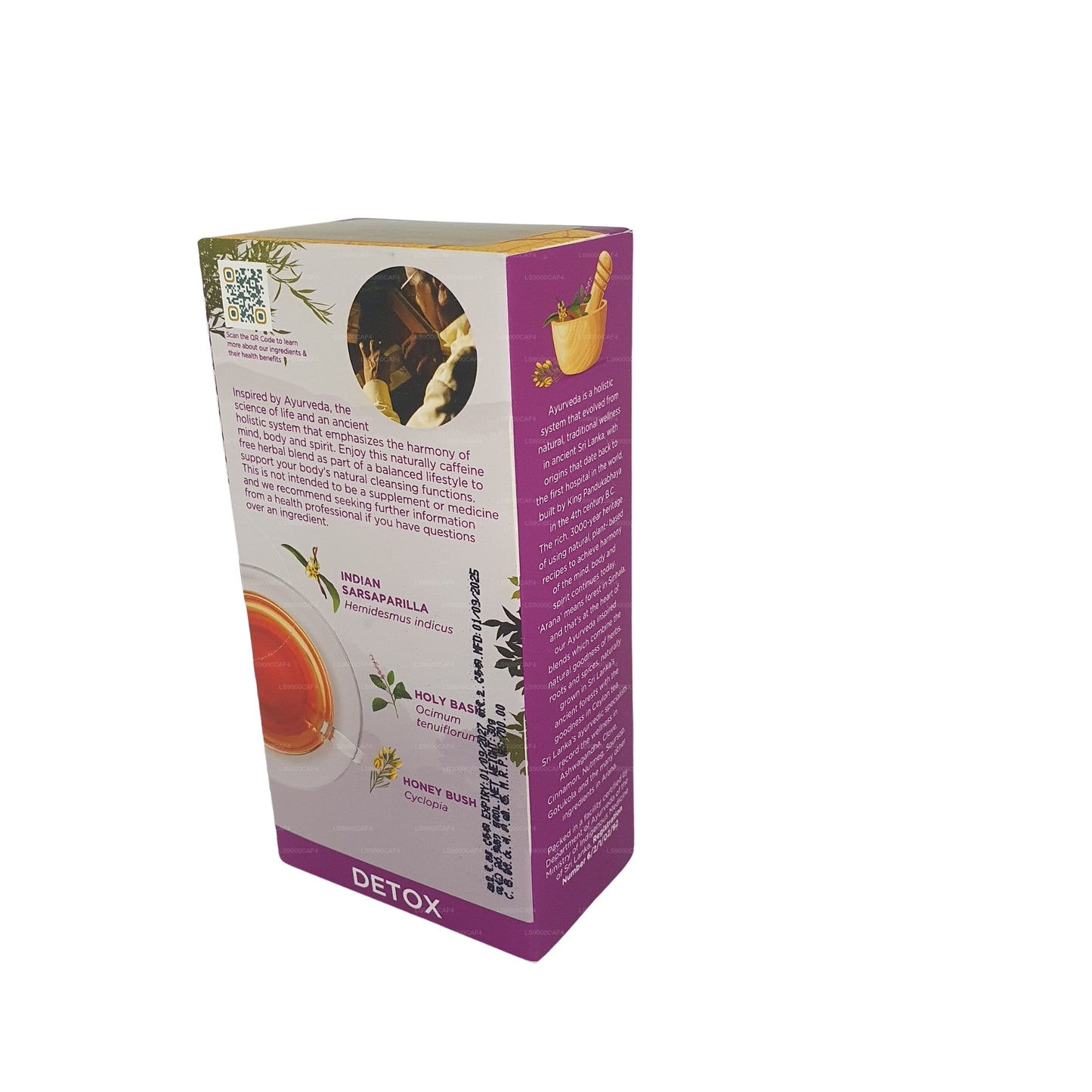 Dilmah Arana Detox Naturalny napar ziołowy (20 torebek herbaty Tagless)