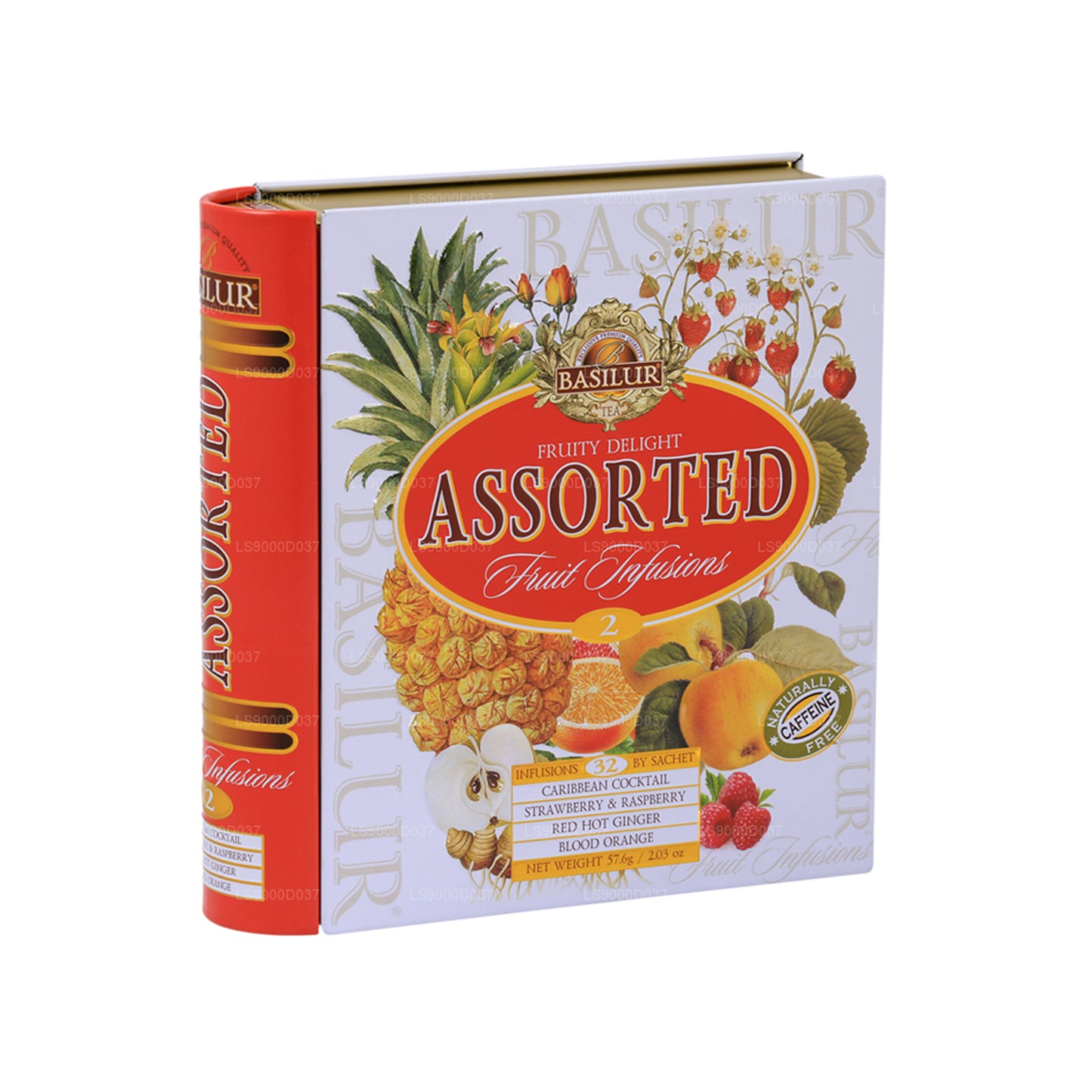 Basilur Tea Book "Fruit Infusions - Fruity Delight" (57.6g) 32 Tea Bags Caddy