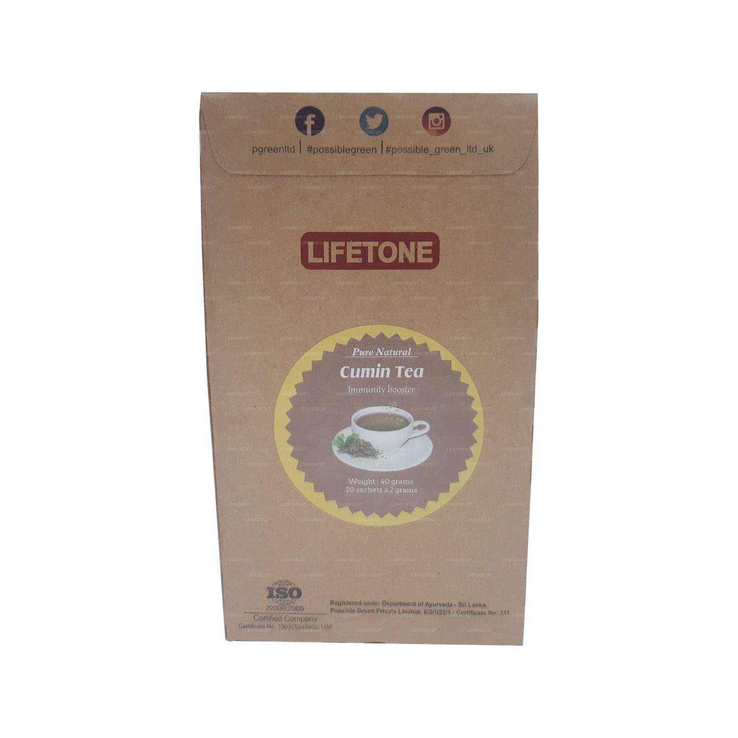Lifetone Herbata kminkowa (40g) 20 torebek