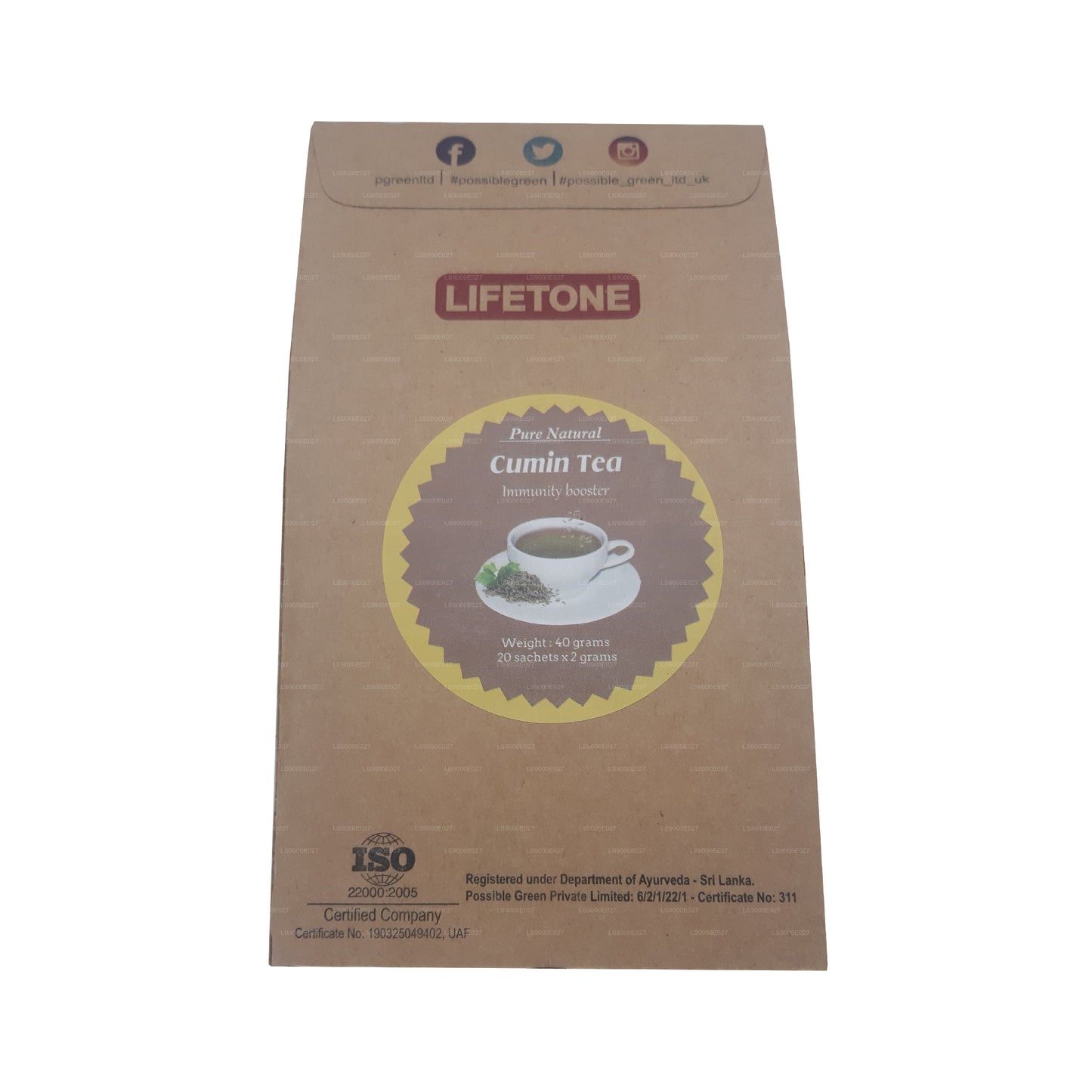 Lifetone Herbata kminkowa (40g) 20 torebek