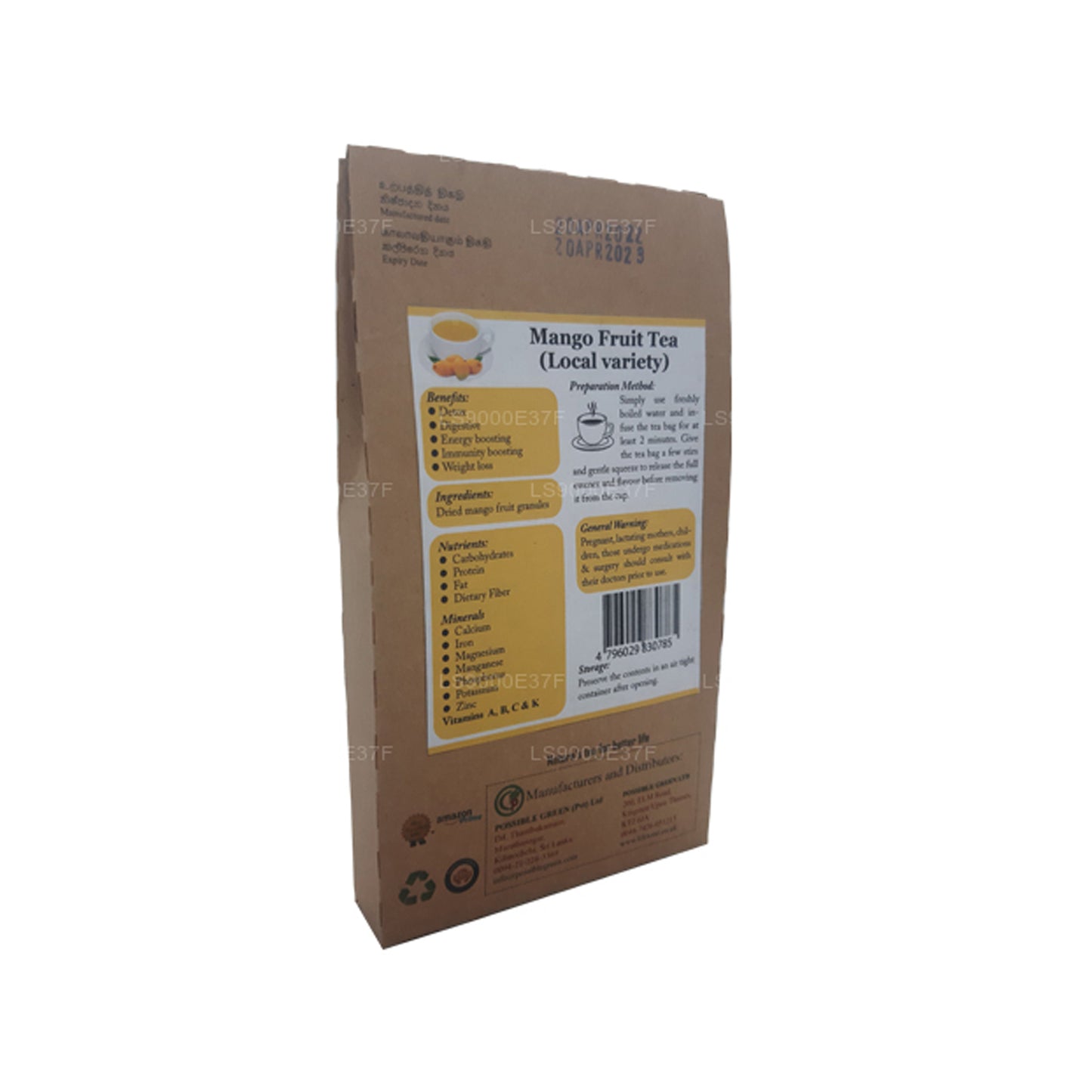 Lifetone Mango Fruit Tea (40g) 20 Tea Bags