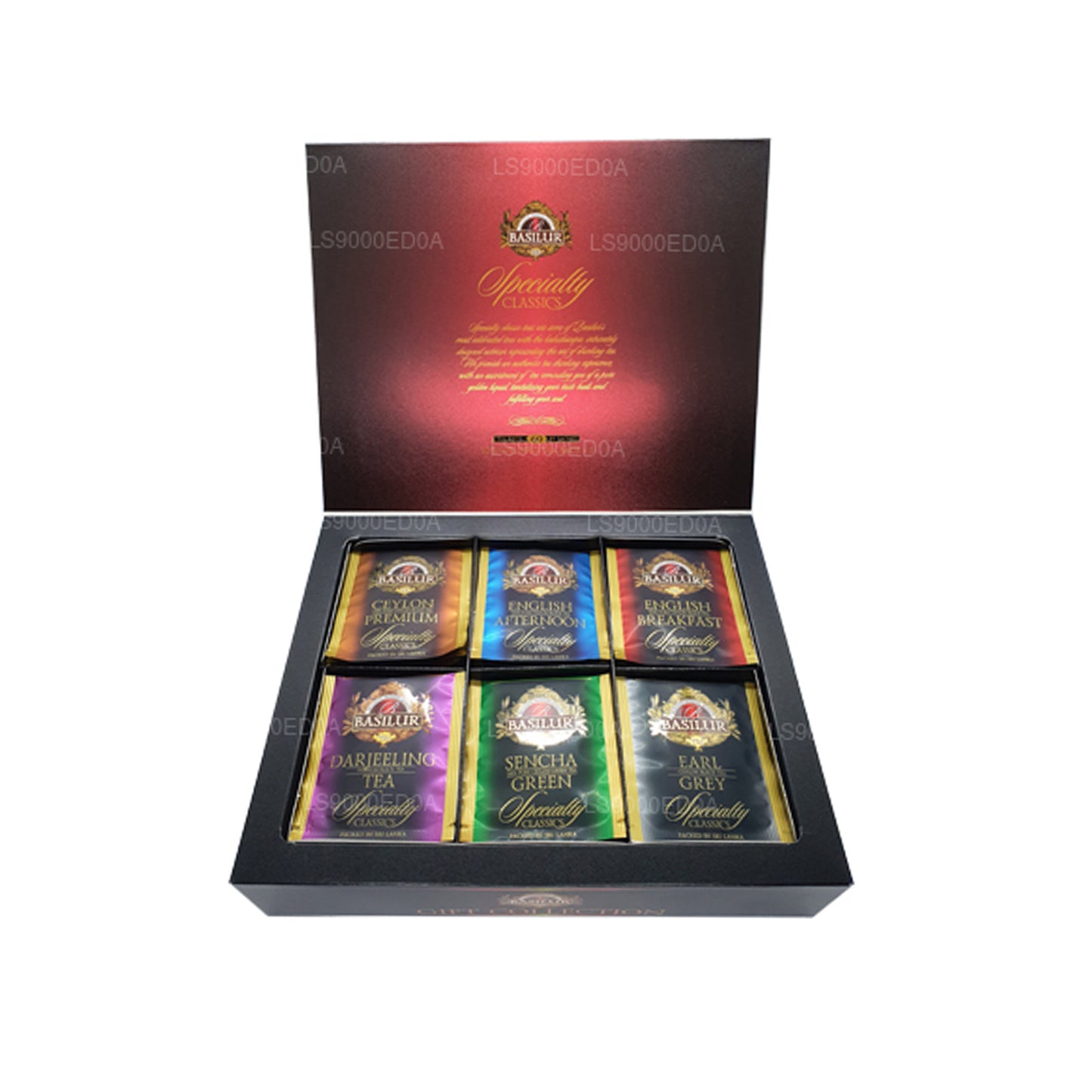 Basilur Giftbox Assorted Specialty Classics (115g) 60 kopert torebek herbaty