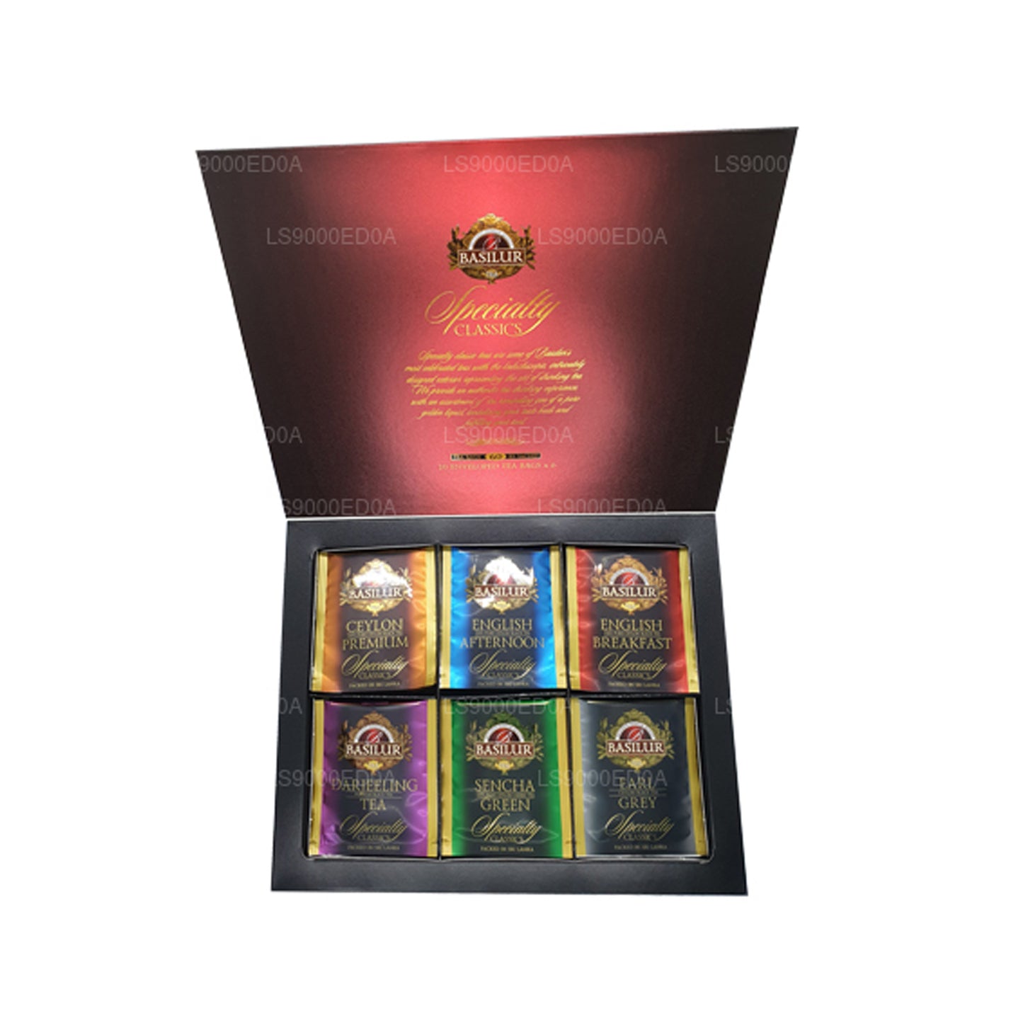 Basilur Giftbox Assorted Specialty Classics (115g) 60 kopert torebek herbaty