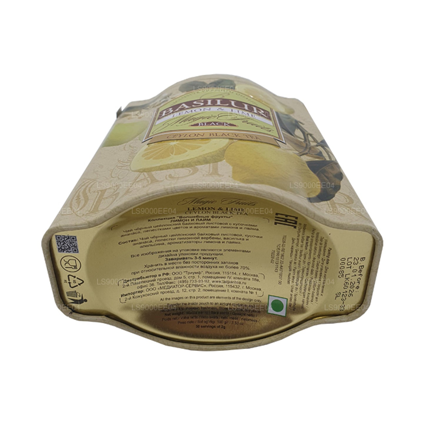 Basilur Magic Fruits Cytryna i limonka (100g) Tin Caddy