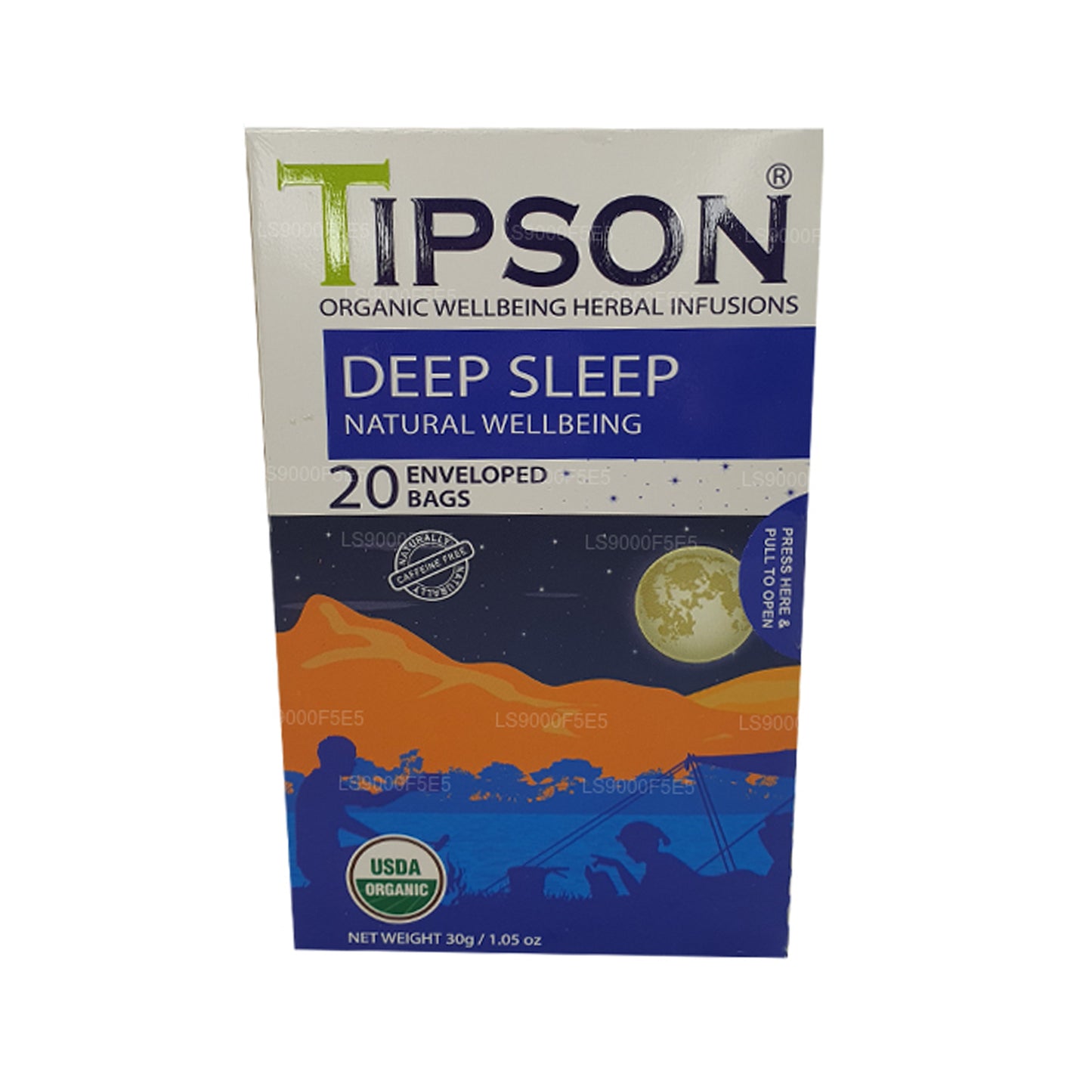 Tipson Organic Deep Sleep Natural Wellbeing (30g) 20 torebek na herbatę w kopercie