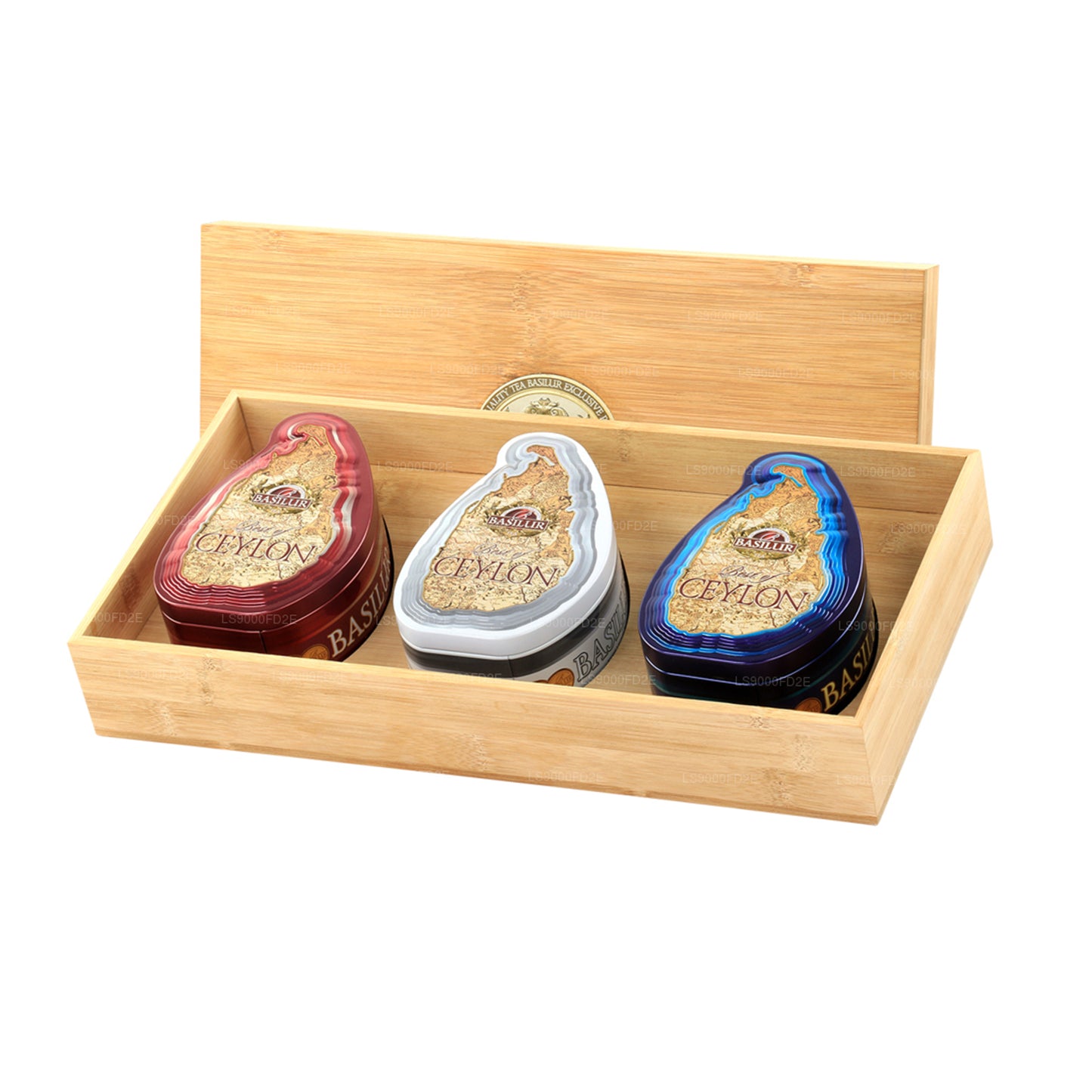 Basilur „Najlepsze z Cejlonu” 3 w 1 Mini Map Puszki (150g)