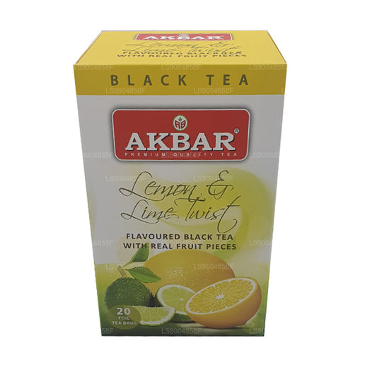 Akbar Cytryna i Limonka Twist Herbata (40g) 20 torebek