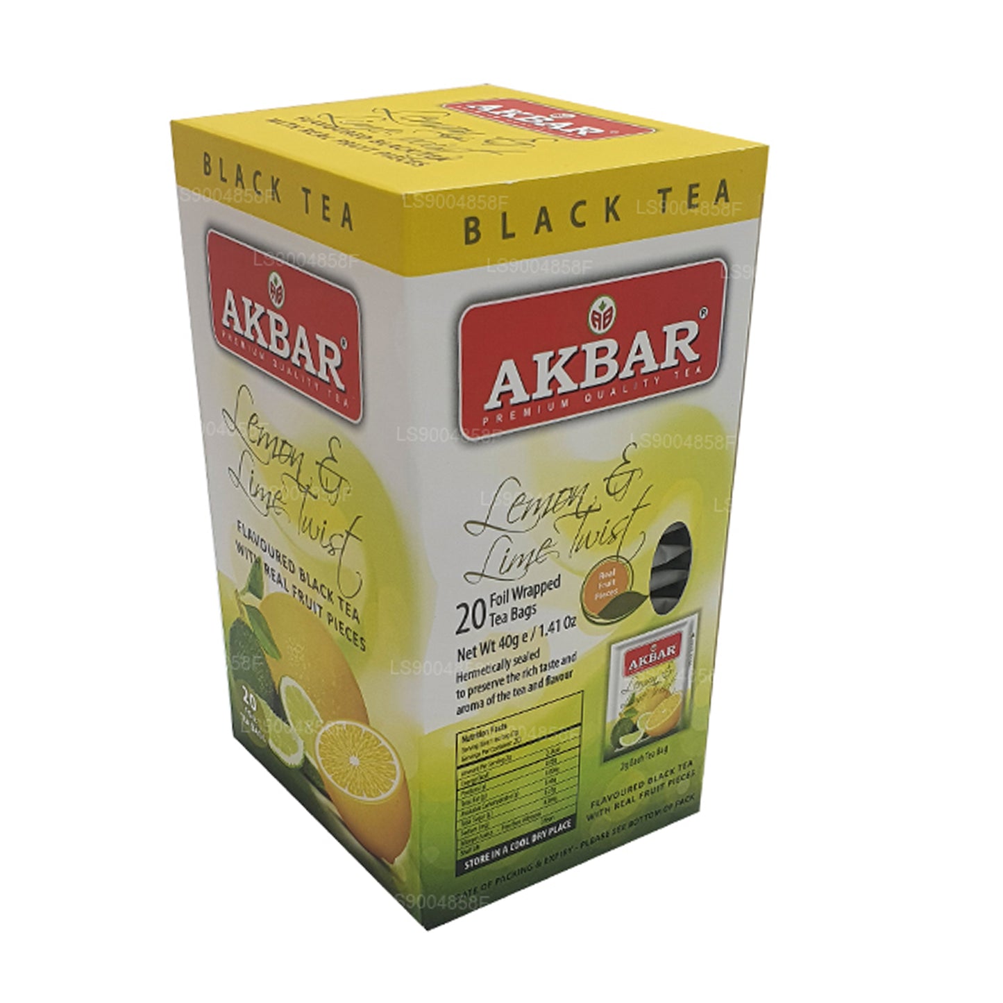 Akbar Cytryna i Limonka Twist Herbata (40g) 20 torebek