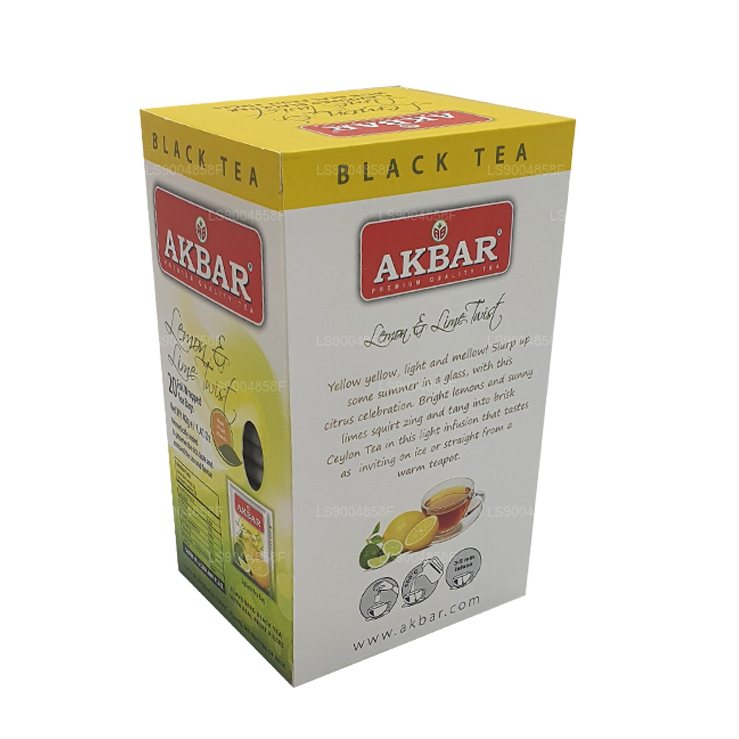 Akbar Cytryna i Limonka Twist Herbata (40g) 20 torebek