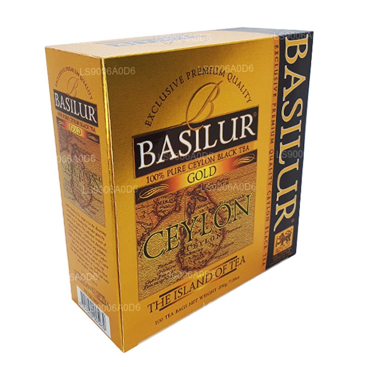 Basilur Island of Gold Exclusive Premium Quality Ceylon Czarna herbata (200g) 100 torebek