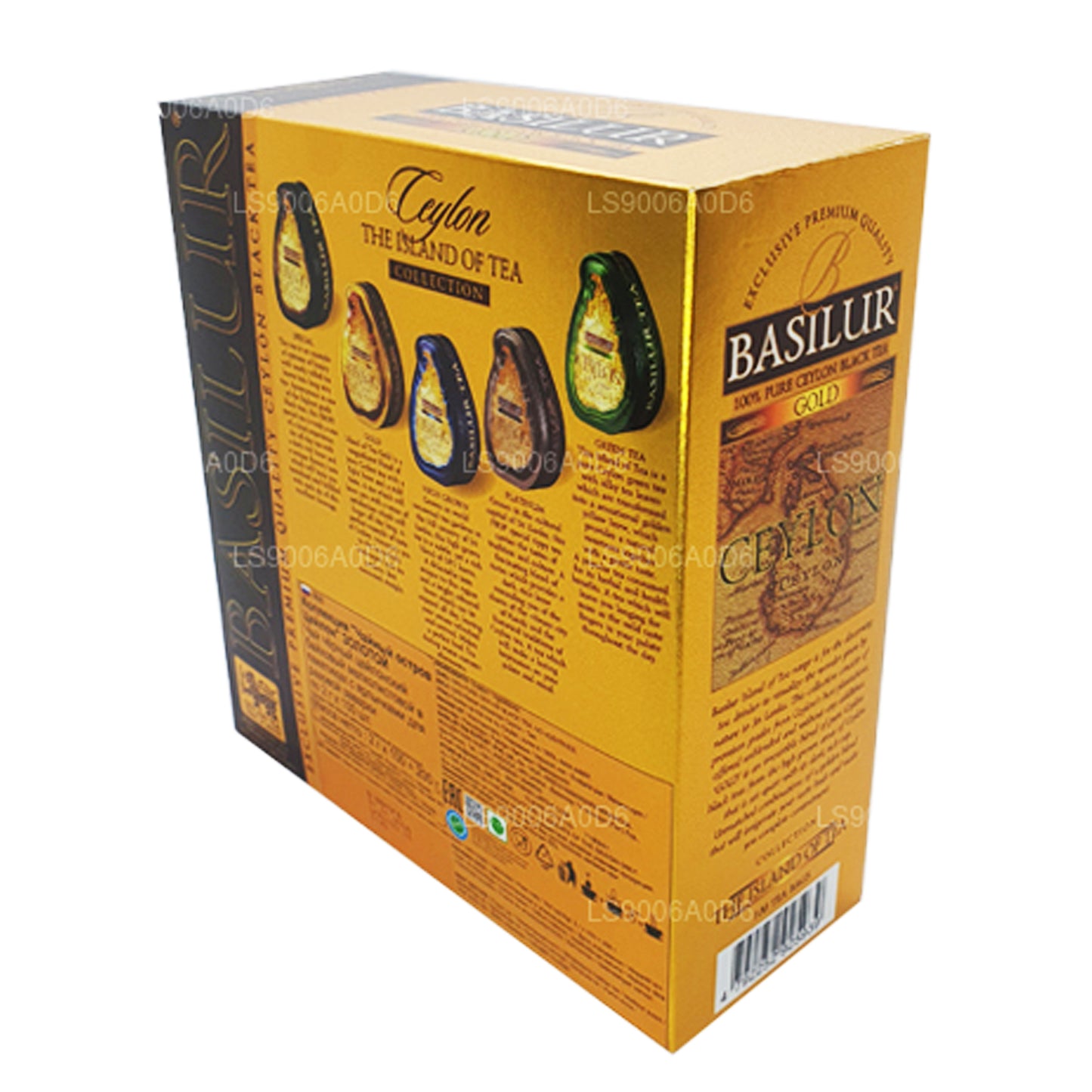 Basilur Island of Gold Exclusive Premium Quality Ceylon Czarna herbata (200g) 100 torebek