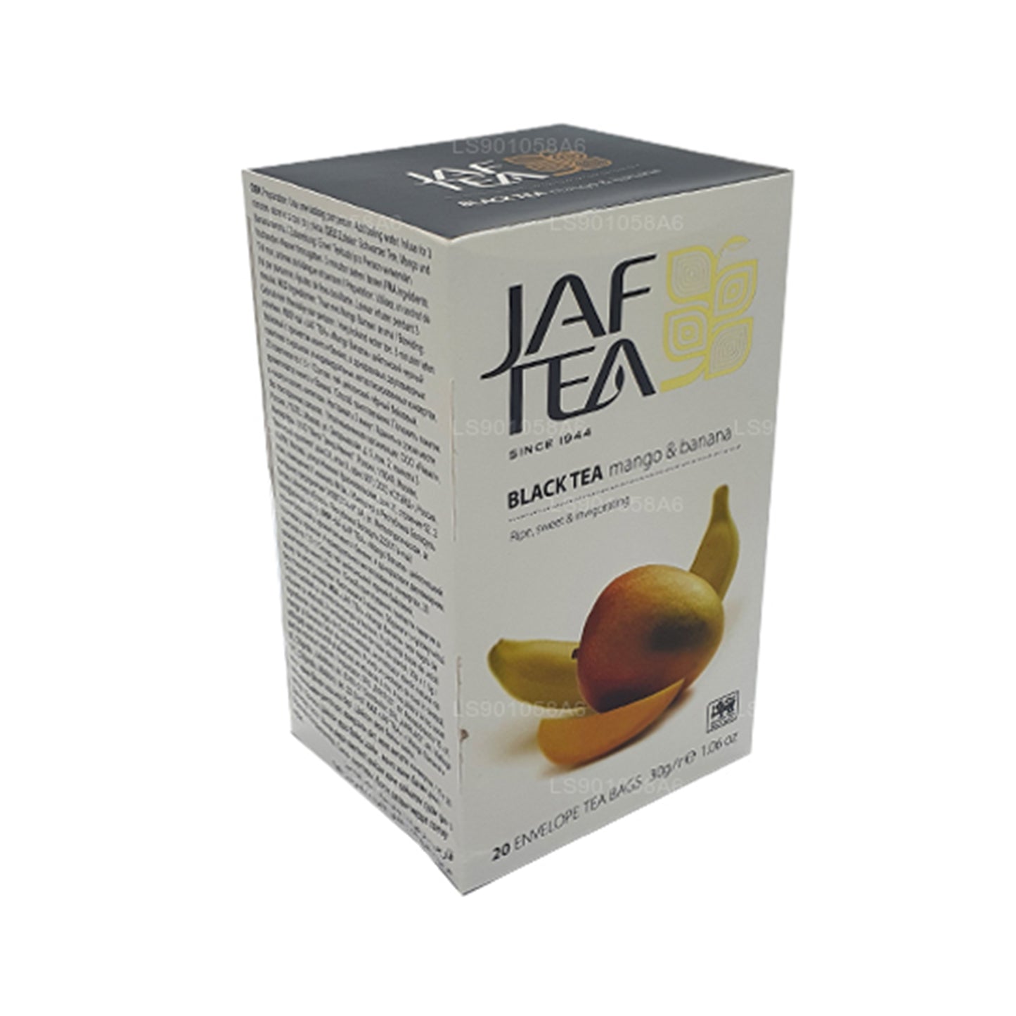 Jaf Tea Pure Fruits Kolekcja Czarna Herbata Mango Banana (30g) 20 torebek herbaty
