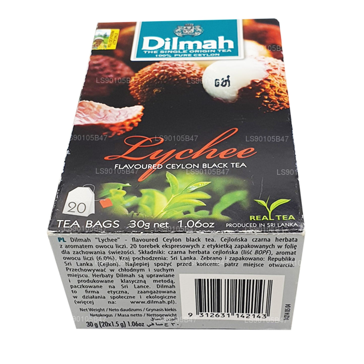 Dilmah Lychee Herbata czarna o smaku (30g)