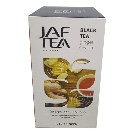 Jaf Tea Pure Spice Kolekcja Czarna herbata Imbir Ceylon (40g) 20 torebek herbaty