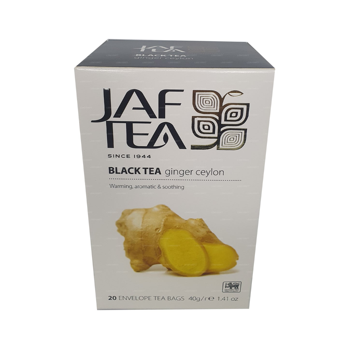 Jaf Tea Pure Spice Kolekcja Czarna herbata Imbir Ceylon (40g) 20 torebek herbaty