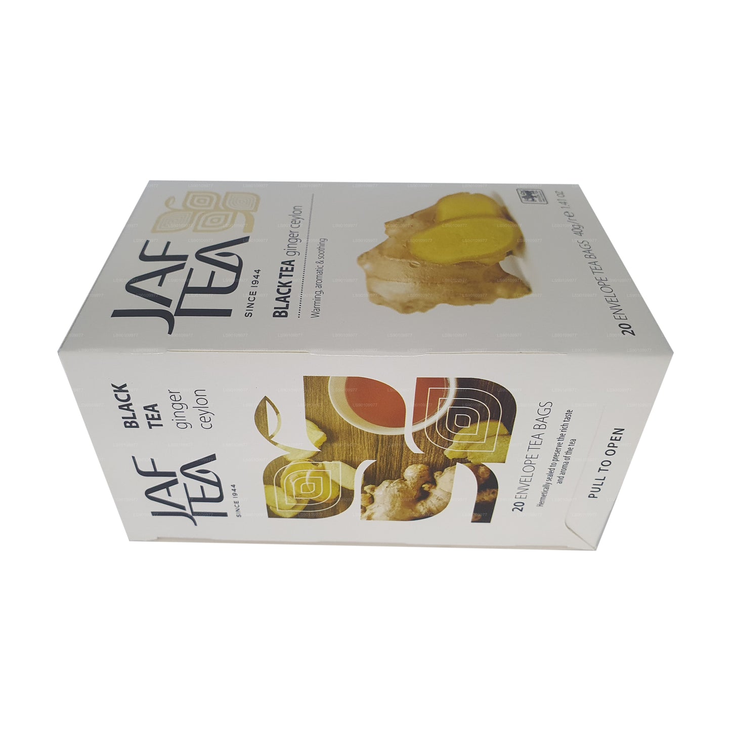 Jaf Tea Pure Spice Kolekcja Czarna herbata Imbir Ceylon (40g) 20 torebek herbaty