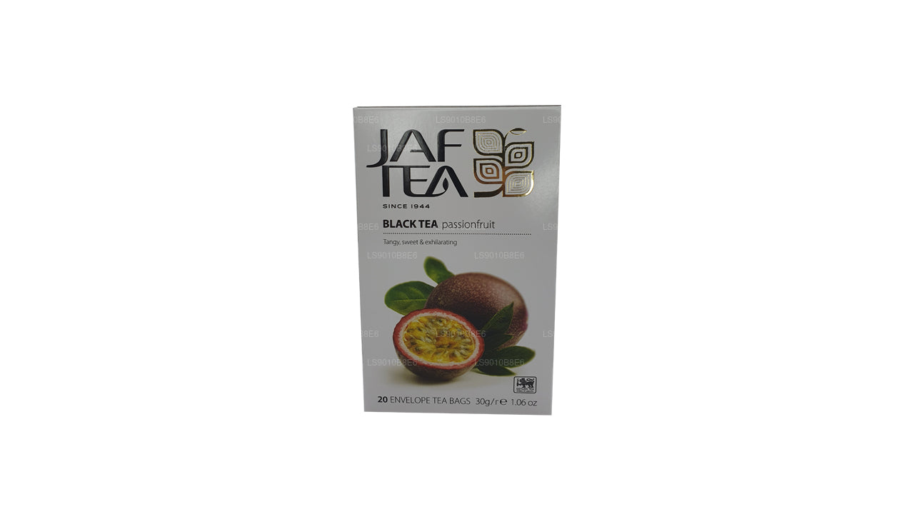 Jaf Tea Pure Fruits Kolekcja Czarna Herbata Foliowa Marakuja Koperta Torebki Herbata (30g)