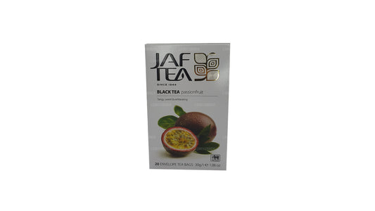 Jaf Tea Pure Fruits Kolekcja Czarna Herbata Foliowa Marakuja Koperta Torebki Herbata (30g)