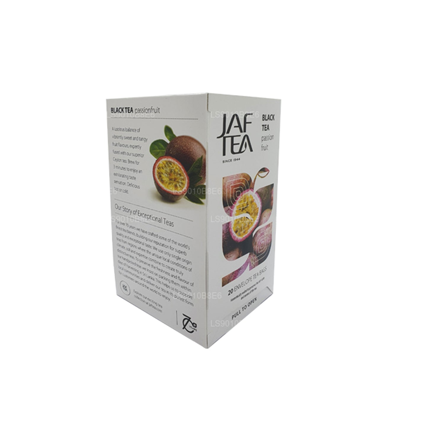 Jaf Tea Pure Fruits Kolekcja Czarna Herbata Foliowa Marakuja Koperta Torebki Herbata (30g)