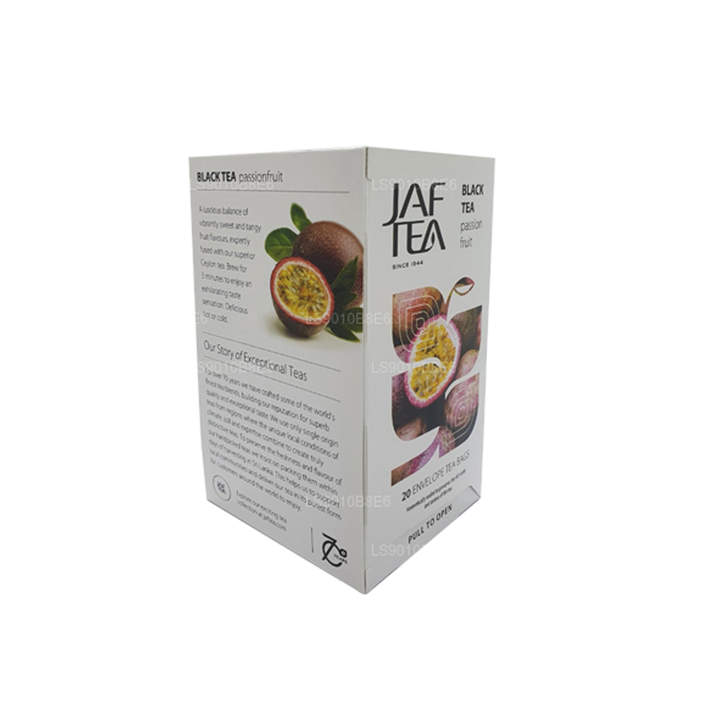 Jaf Tea Pure Fruits Kolekcja Czarna Herbata Foliowa Marakuja Koperta Torebki Herbata (30g)