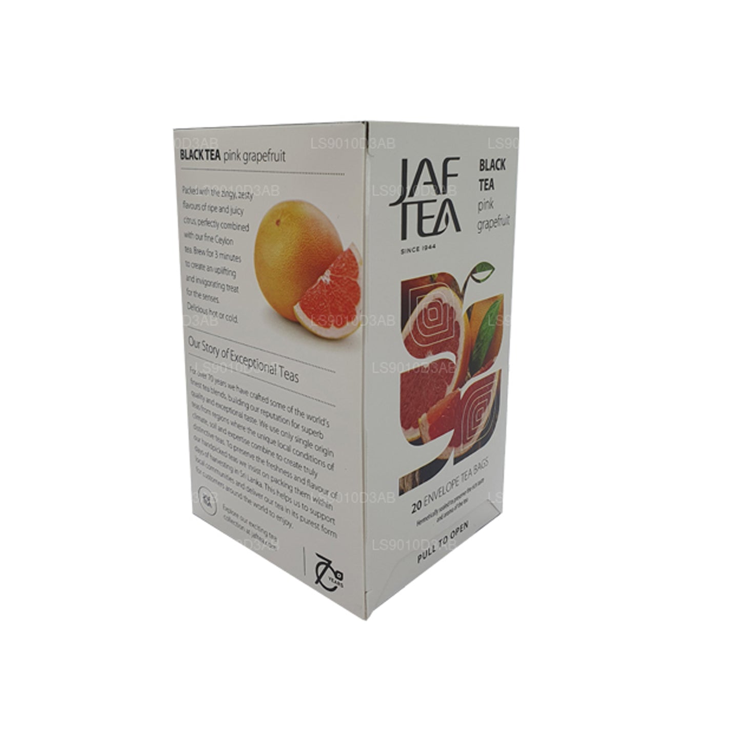Jaf Tea Pure Fruits Kolekcja Czarna Herbata Różowa Grejpfrutowa folia kopertowa torebki do herbaty (30g)