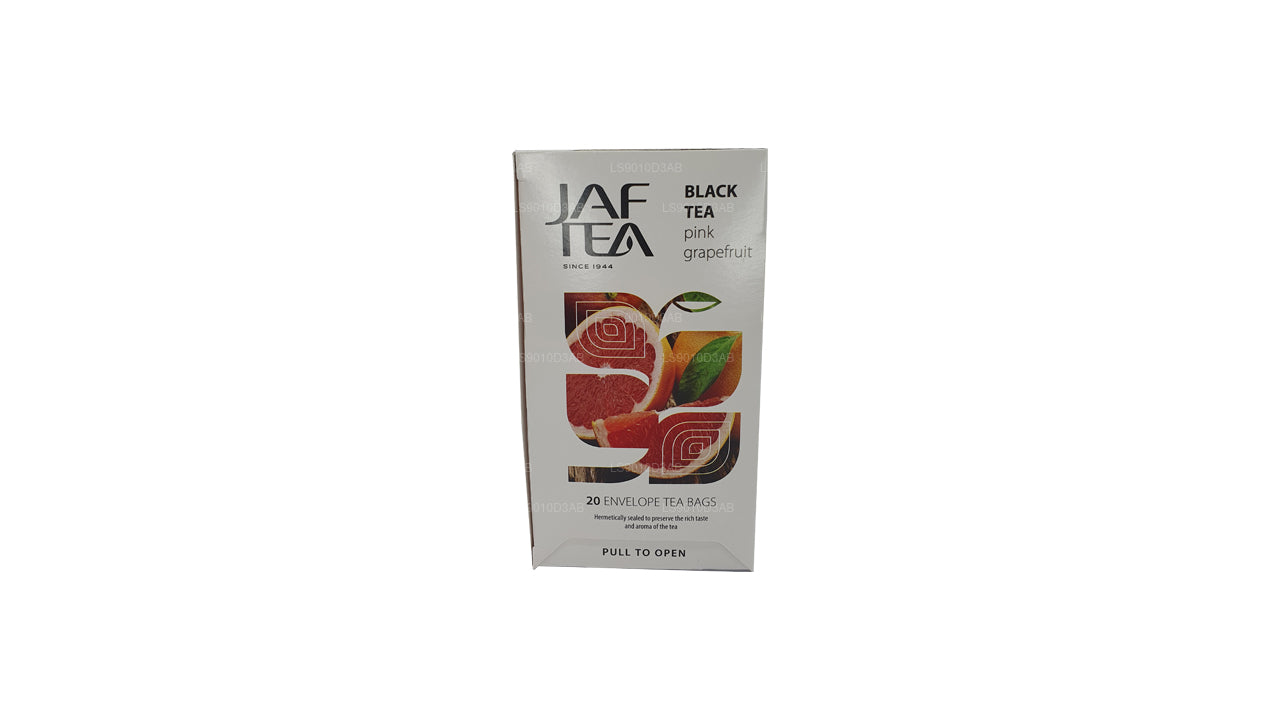 Jaf Tea Pure Fruits Kolekcja Czarna Herbata Różowa Grejpfrutowa folia kopertowa torebki do herbaty (30g)