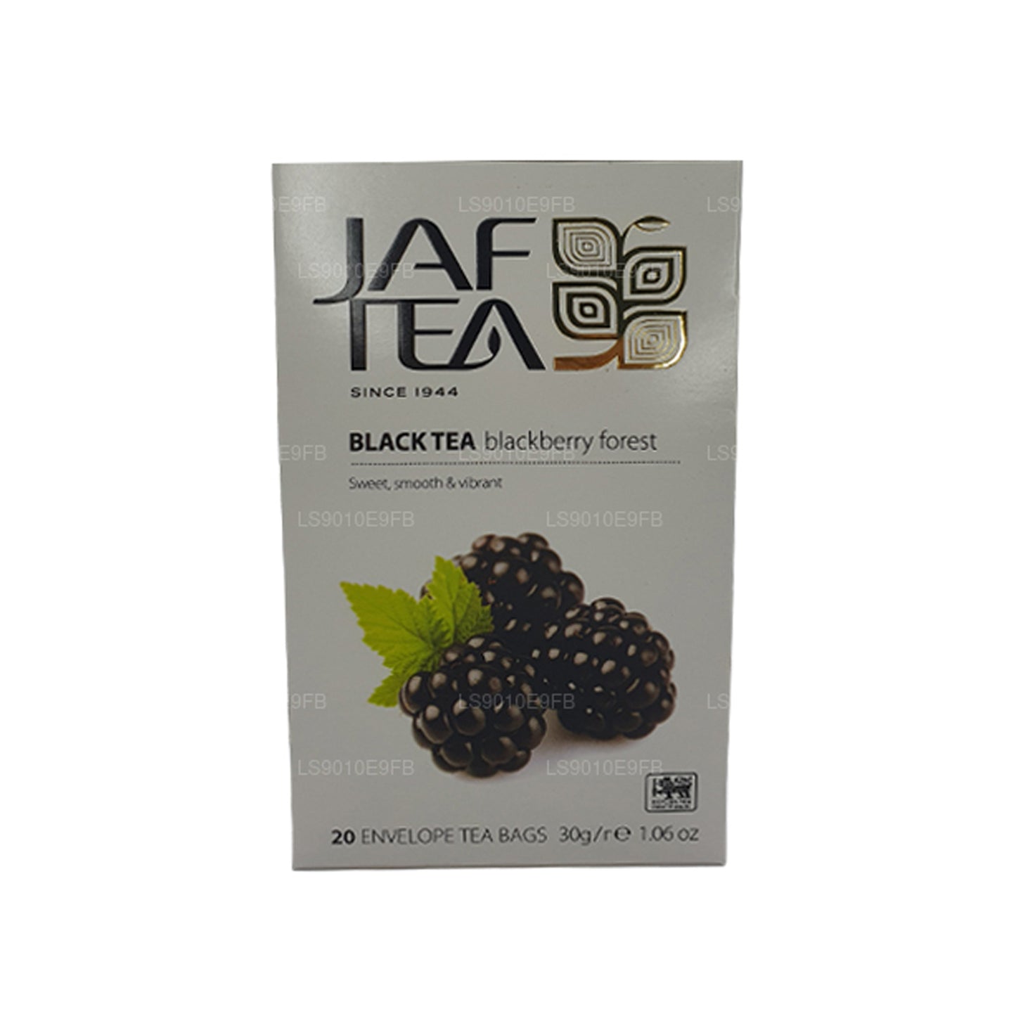 Jaf Tea Pure Fruits Collection Czarna Herbata Jeżyna Leśna Folia Kopertowa Torebki Herbaty (30g)