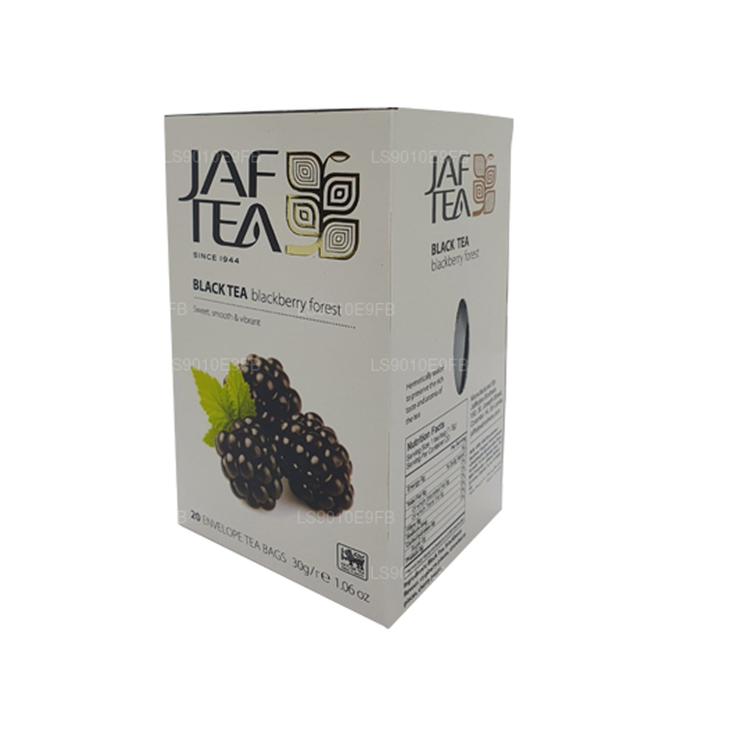 Jaf Tea Pure Fruits Collection Czarna Herbata Jeżyna Leśna Folia Kopertowa Torebki Herbaty (30g)