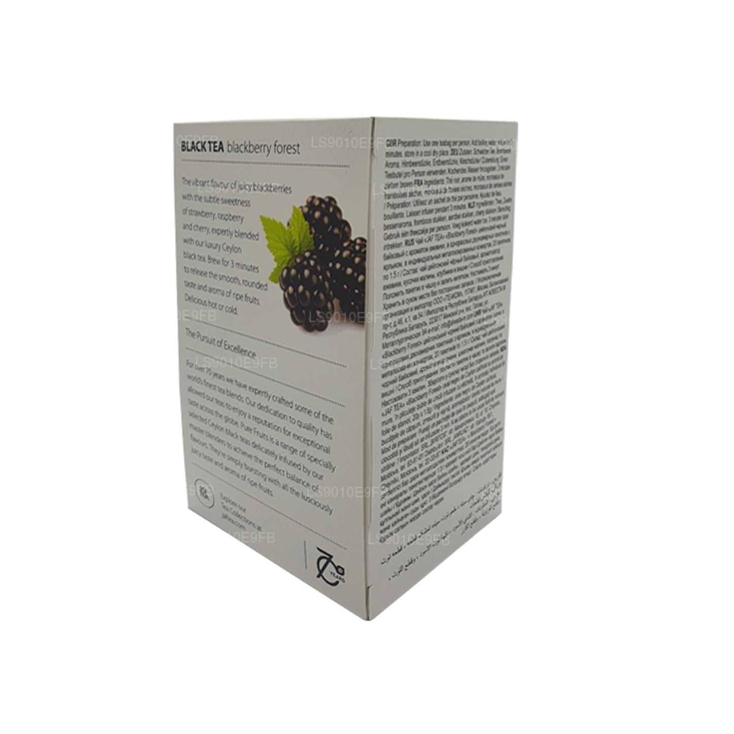 Jaf Tea Pure Fruits Collection Czarna Herbata Jeżyna Leśna Folia Kopertowa Torebki Herbaty (30g)