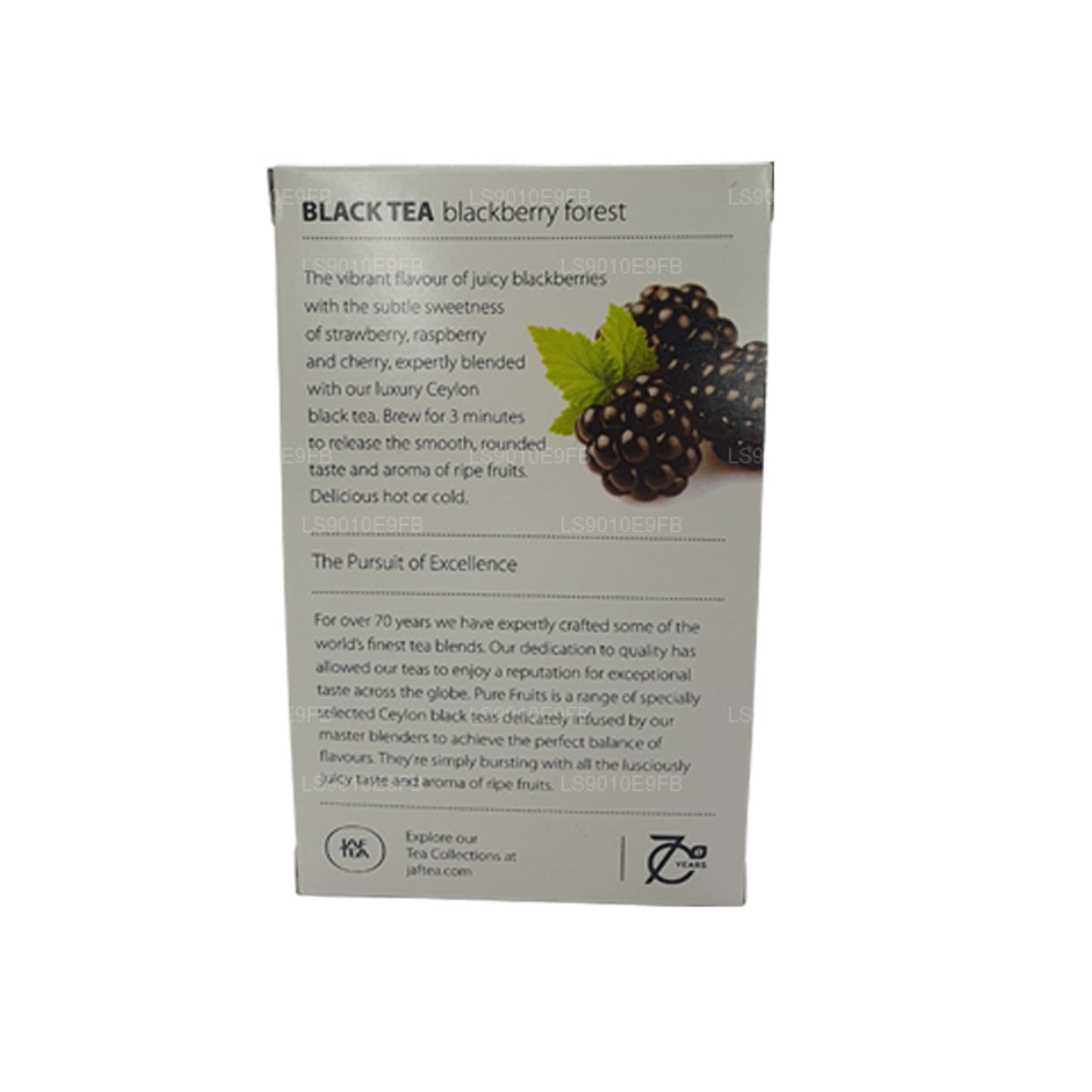 Jaf Tea Pure Fruits Collection Czarna Herbata Jeżyna Leśna Folia Kopertowa Torebki Herbaty (30g)