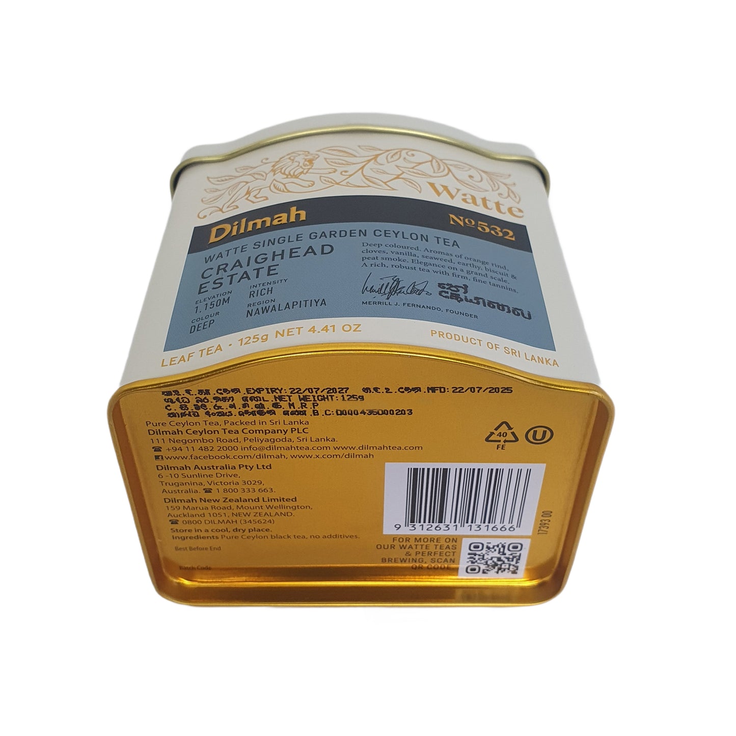 Dilmah Meda Watte Herbata Luźna Liściasta (125g)